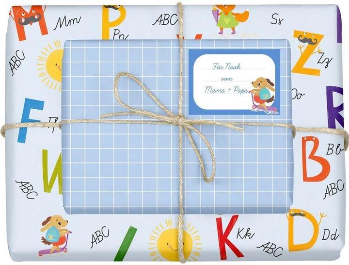 Immagine prodotto Dabelino Set di carta da regalo per i giovani che iniziano la scuola (4x)