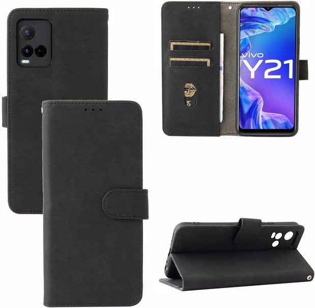 Produktbild MU Classic Classic IV Leder Bookcover Series (Vivo Y21s, Vivo Y33s, Vivo Y21)