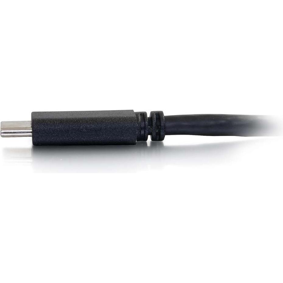 Thumbnail - C2G 6 ft (1,8 m) Adapterkabel USB-C auf DisplayPort™ 4K 30 Hz – schwarz (USB Typ-C, 183 cm), Data + Video Adapter, Schwa...