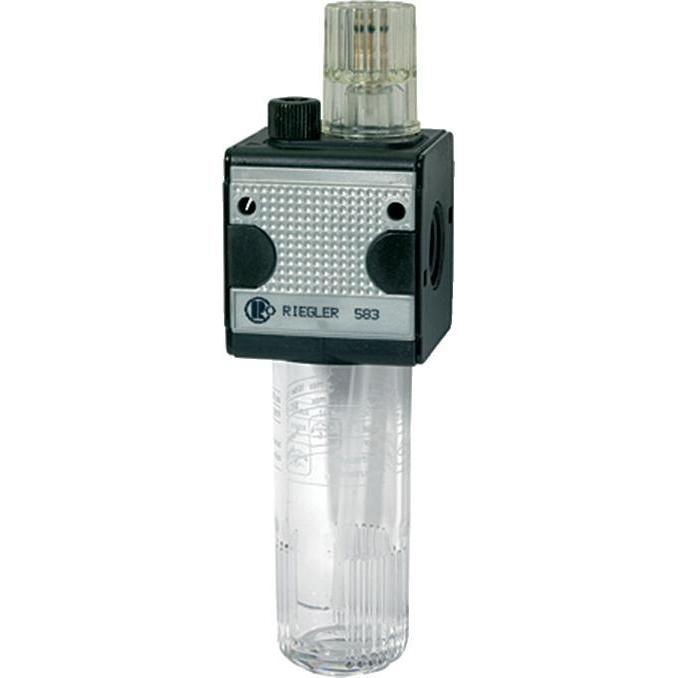 Thumbnail - Riegler, Zubehör Druckluftwerkzeug, 100554-L 34 K Nebelöler »multifix«, mit Polycarbonatbehälter, BG 3, G 3/4, 1Stk