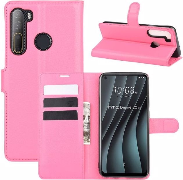 Actual product image MU Classic Litchi Leather Bookcover Series (HTC Desire 20 Pro)