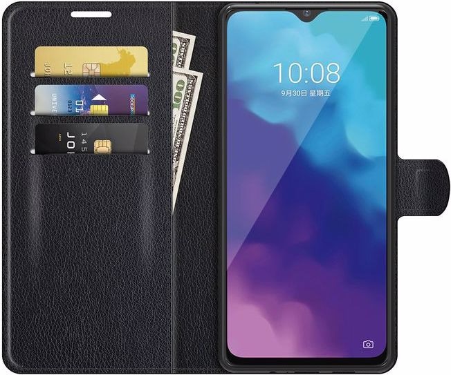 Image du produit MU Classic Série de couvertures de livres en cuir litchi (ZTE Blade V2020 5G, ZTE Blade V30 Vita)