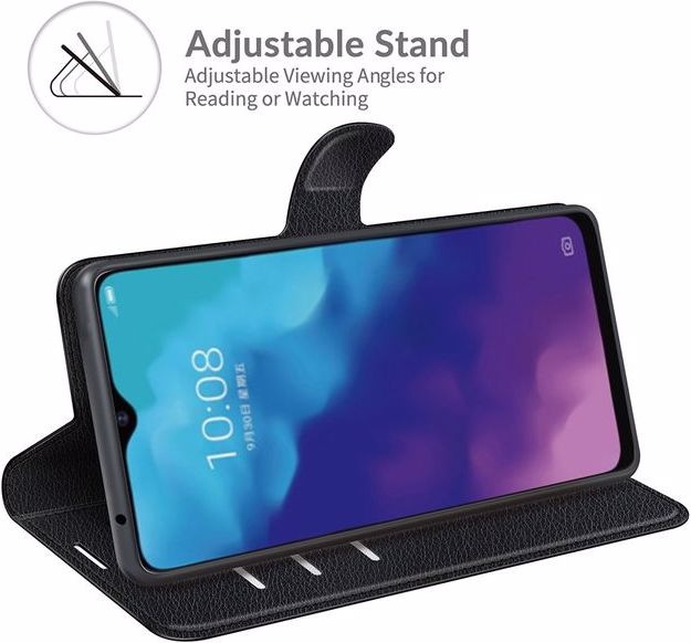 Image du produit MU Classic Série de couvertures de livres en cuir litchi (ZTE Blade V2020 5G, ZTE Blade V30 Vita)