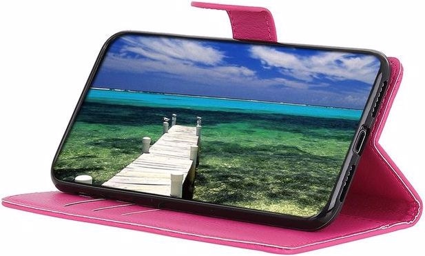 Actual product image MU Classic Litchi Leather Bookcover Series (Realme C25Y, Realme C21Y)