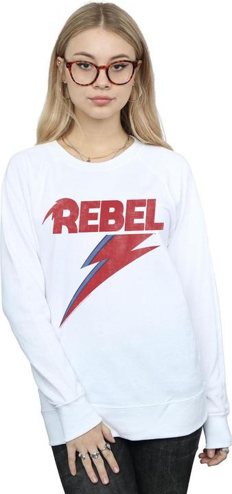 Immagine prodotto David Bowie Distressed Rebel Felpa Donna (L)