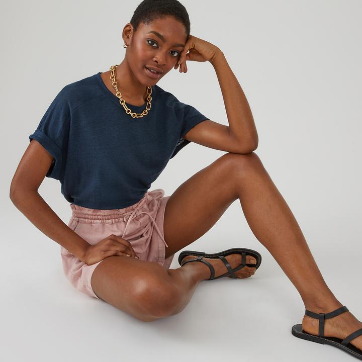 Immagine prodotto La Redoute Collections T-shirt in lino con scollo rotondo (XL)