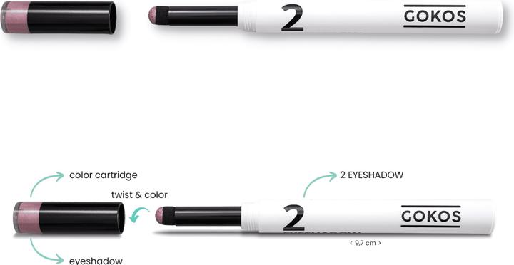 Actual product image Gokos Eyecolor White Edition (Bridal Rose)