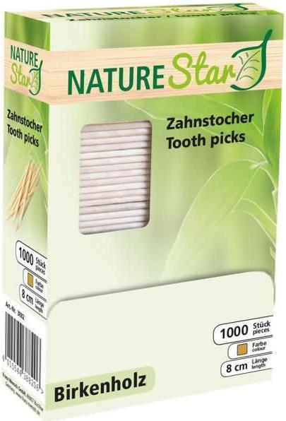 Immagine prodotto Nature Star Stuzzicadenti, in legno, sciolto (1000 x)