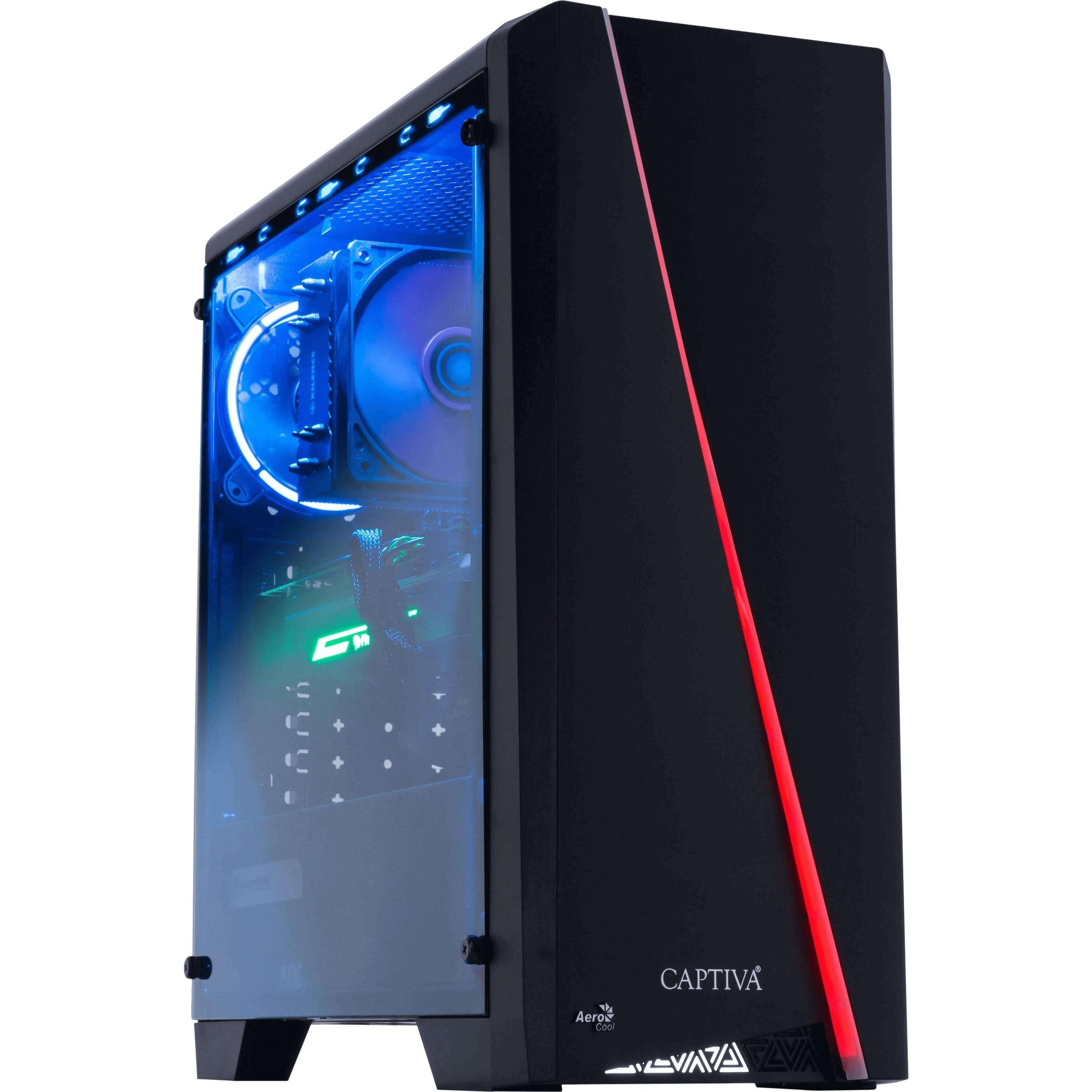 Captiva Advanced Gaming I86-149 Core i7 RTX 4060 (Intel Core i7-12700F, 32 GB, 1000 GB, GeForce RTX 4060), PC, Schwarz