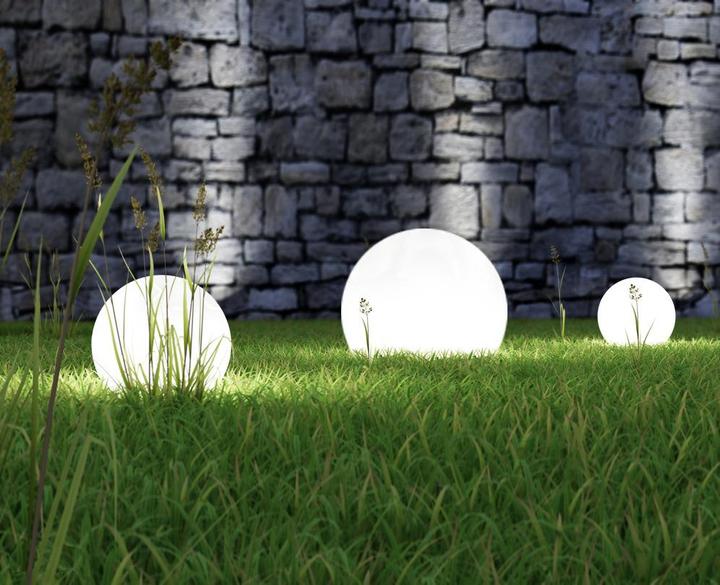 Productafbeelding Greenblue GB166 solar LED tuinlamp wit SML XL batterijverlichting terras modern (IP44)