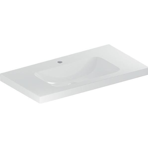 Geberit, Waschbecken, iCon Light Waschtisch, 90 cm x 48 cm, mit Hahnloch, ohne Überlauf,501840 (160 mm, 930 mm)