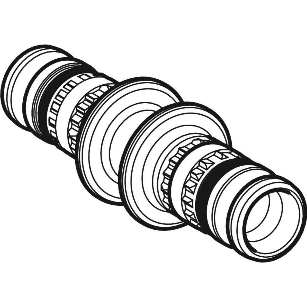 Thumbnail - Geberit, Rohrverbindungstechnik, Mepla Pressfitting Kupplung Kunststoff 40 mm 625.505.00.5 (Pressverbindung)