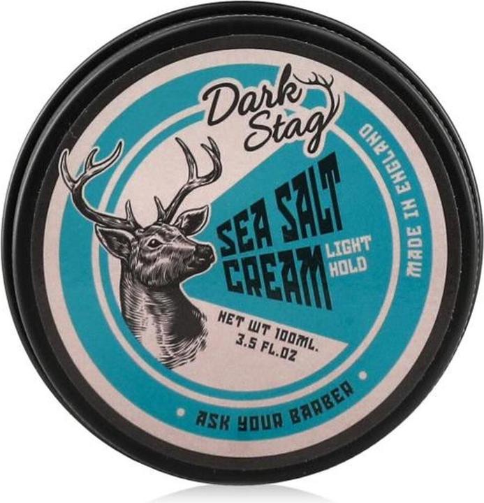 Dark Stag Meersalz-Creme Leichter Halt Professionelle Haarstyling-Creme (Haarcreme, 100 ml)