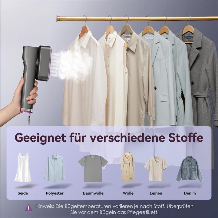 Produktbild Viwave 2-in-1 Steamer mit Trocken- & Dampfmodus (1200 W, 22 g/min)