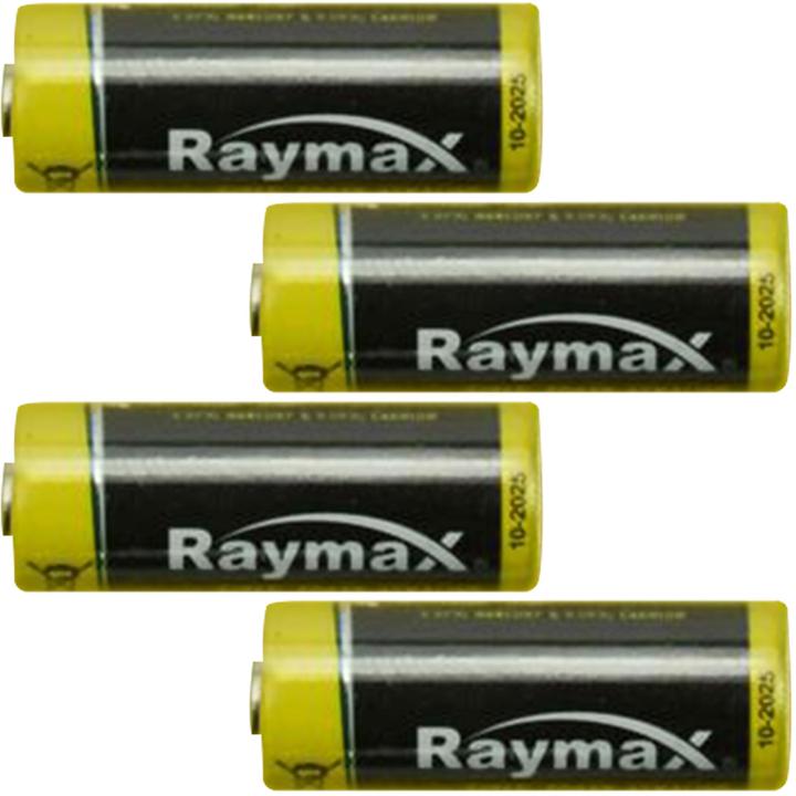Raymax Pile alcaline 23 ampères, 12 volts, V23GA, jeu de 4 piles (4 pcs, A23, 23000 mAh)