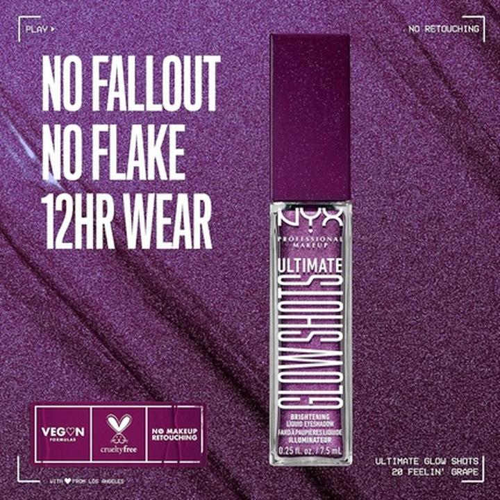 Produktbild NYX Professional Make-Up NYX PROFESSIONAL MAKEUP Ultimate Glowshots Vivid Rich Feelin' Grape 0.25 Fl Oz (20 Feelin' Grape)