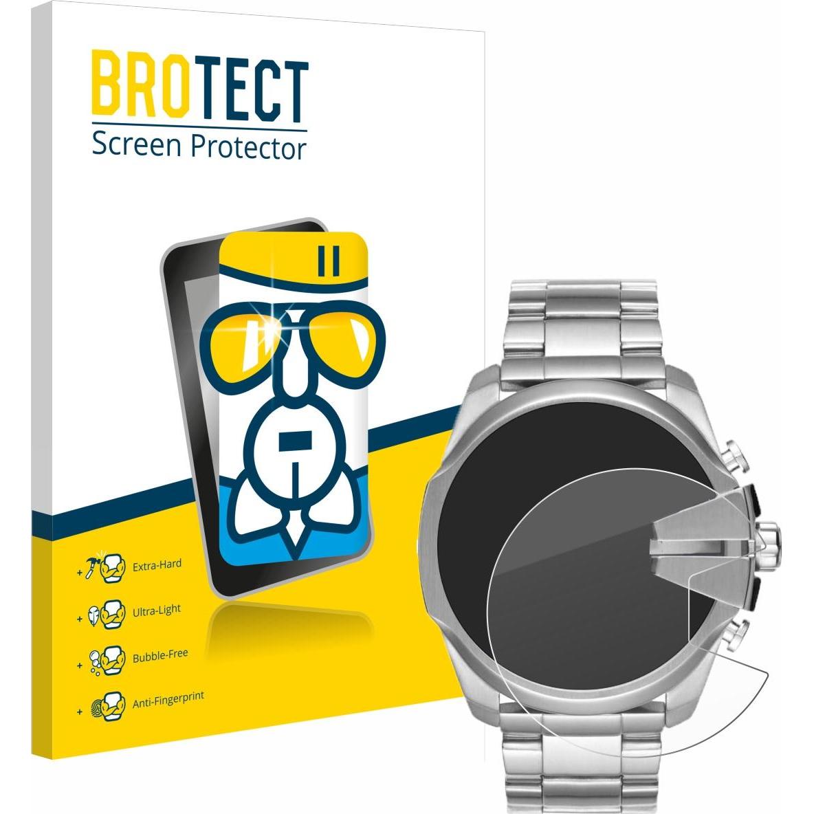 BROTECT Schutzglas Schutzfolie Displayschutz Display Schutz Glas Panzer Folie klar, Smartwatch Schutzfolie, Transparent