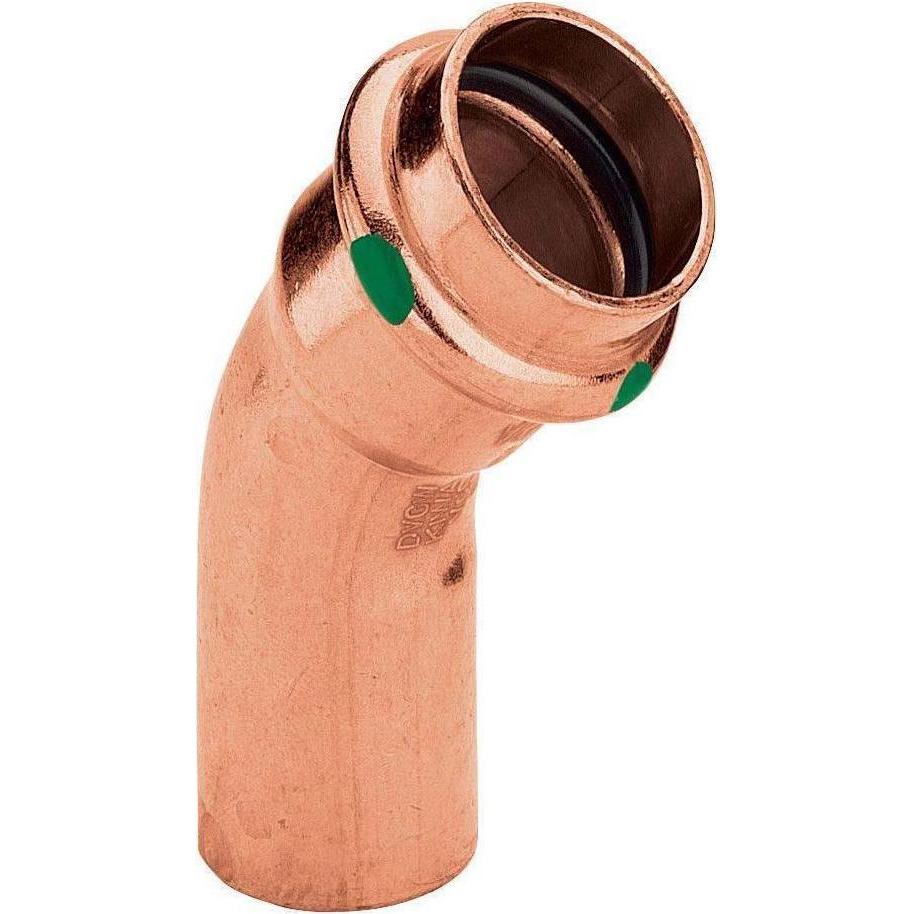 Viega, Rohrverbindungstechnik, Profipress Biegung 54mm45Gr. aus Kupfer, SC-ConturPress Hülse/Nippel (Pressverbindung)