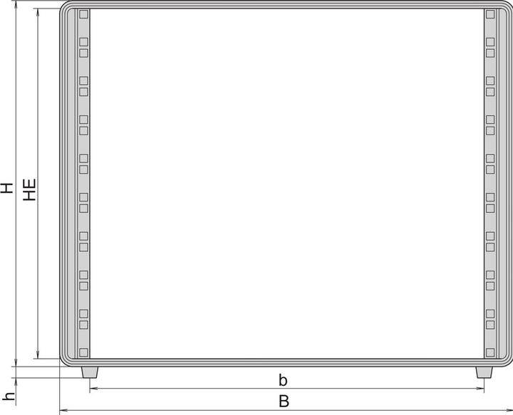 Image du produit Schroff Coffret 19" 12 UH, aluminium - COMPTEC Coffret 12 UH 600T (12 HE, Rack 19 pouces)