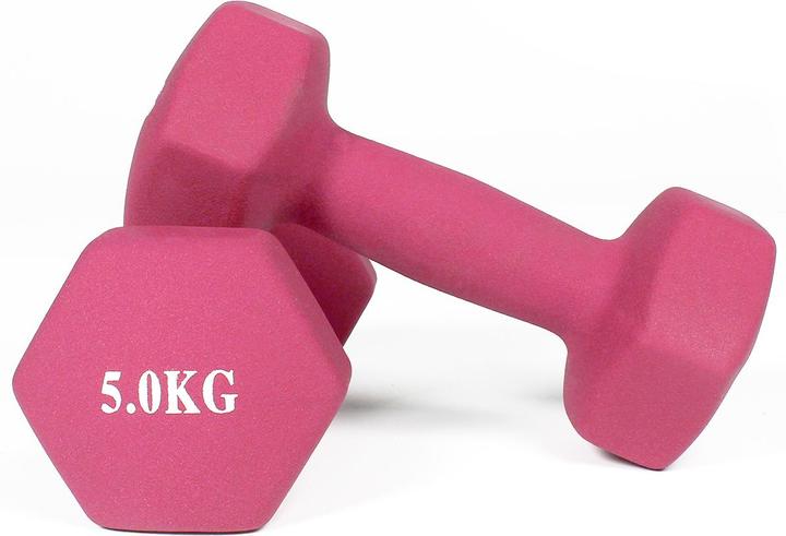 Actual product image Gladiatorfit Neoprene dumbbells (2 x 5 kg)