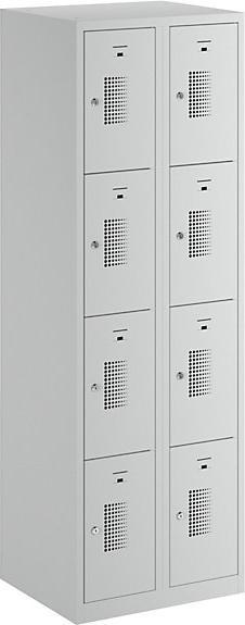 Actual product image eurokraft basic Locker cabinet with cylinder lock (60 cm, 180 cm)