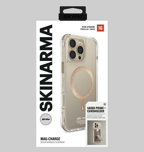 Actual product image Skinarma case Saido iPhone 16 Pro Max 6.9" Magnetic Charging champagne (Apple iPhone 16 Pro Max)