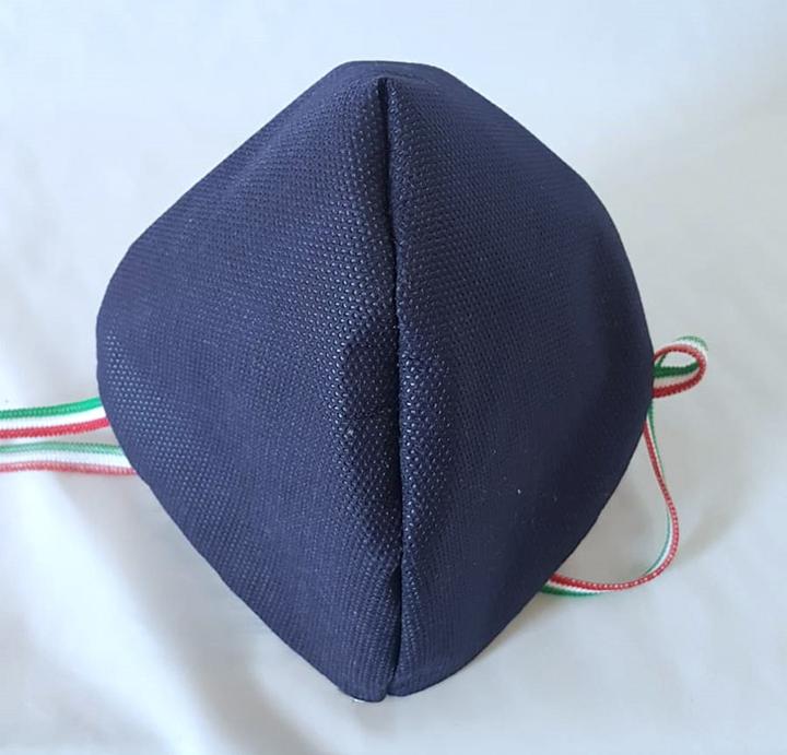 Altri Mascherine Cotone/Pol(NO DPI) Blue 5pz (5x)