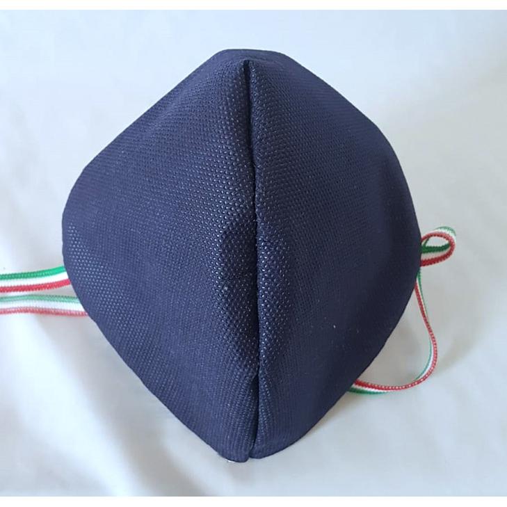 Altri, Mascherina protettiva, Mascherine Cotone/Pol(NO DPI) Blue 5pz (5x)