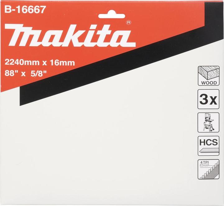 Actual product image Makita B-16667 16x0, 5x2240 4T for wood, cross cutting LB1200F