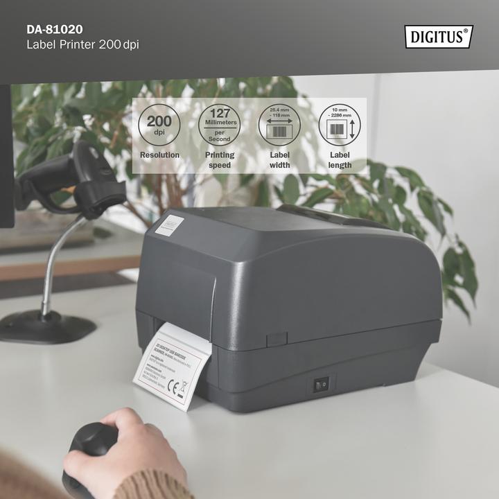 Image du produit Digitus Label Printer 200dpi (203 dpi)