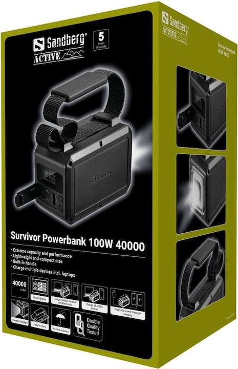 Produktbild Sandberg Survivor (40000 mAh, 100 W, 148 Wh)