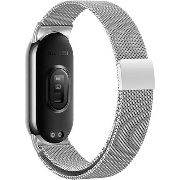 Beline Mi Band 9/8 Magnetic Strap Silver (Acciaio inossidabile), Cinturini per orologi, Argento