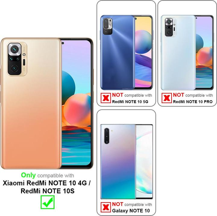Productafbeelding Cadorabo Boek Onzichtbare Magneethoes (Xiaomi Mi Note 10, Xiaomi Redmi Note 10S)
