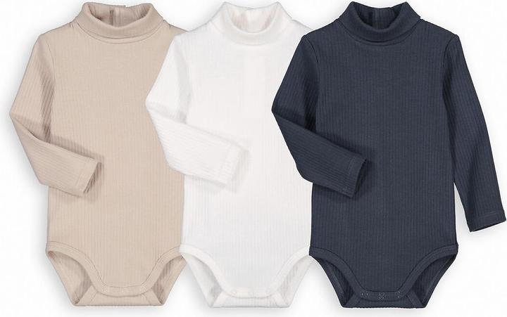 Actual product image La Redoute Collections 3er-Pack Bodys mit Stehkragen (92)