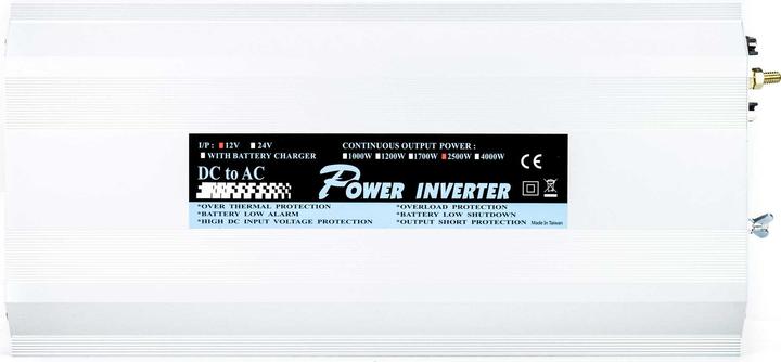Image du produit President Onduleur de tension 2500W 12V-230V, onde sinusoïdale modifiée, port USB, commande à distance
