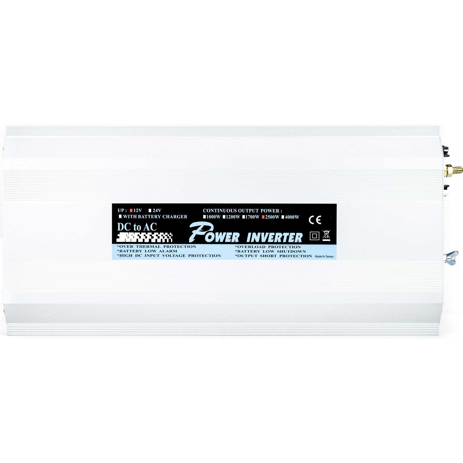 President, Spannungswandler, Spannungswechselrichter 2500W 12V-230V, modifizierte Sinuswelle, USB-Anschluss, Fernbedien
