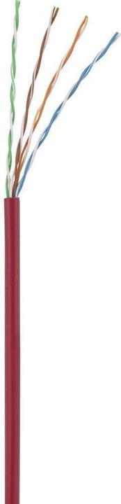 Actual product image Renkforce RF-5043840 RJ45 Network Cable, Patch Cable CAT 5e U/UTP 1.00 m Red with (U/UTP, CAT5e, 1 m)