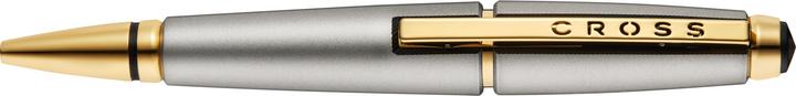 Actual product image Cross Rollerball Edge Matt Titanium, PVD fittings gold (Titan Matt, 1x)