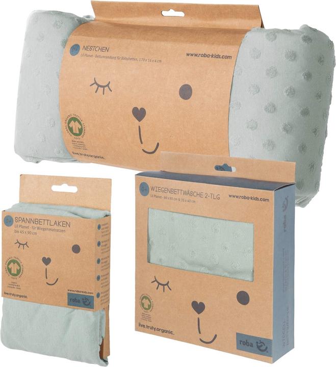 Immagine prodotto Roba Set regalo BIO Jersey Sleeping Large Lil Planet verde ghiaccio (100 x 135 cm, 100 x 135 cm)