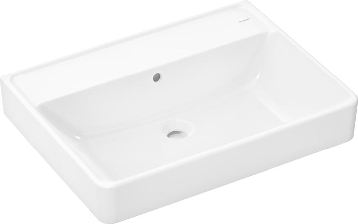Produktbild hansgrohe Xanuia Q Waschtisch, ohne Hahnloch, mit Überlauf, 650x480mm, weiss (480 mm, 650 mm)