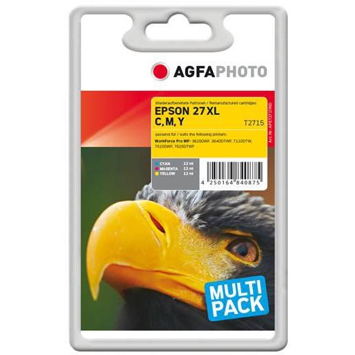 AGFAPHOTO, Druckerpatrone, Ink C/MY 27 XL, T2715 (M, C, Y)