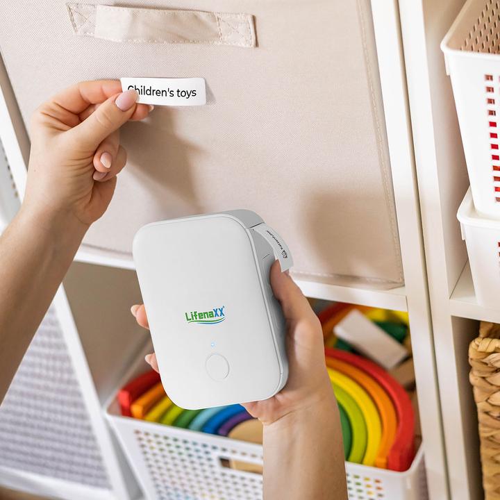 Produktbild Technaxx Mobiler Akku-Thermo-Etikettendrucker, App, 12 mm