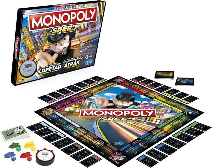 Produktbild Monopoly HASBRO Fast Game, EE / LV (Englisch, Lettisch)