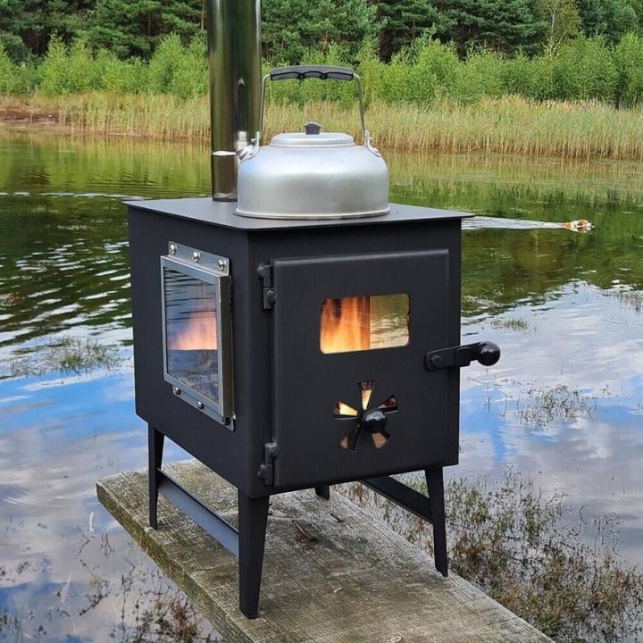 Produktbild Avetoe 3-Scheiben-Gartenofen mit Herdplatte und Zeltofen