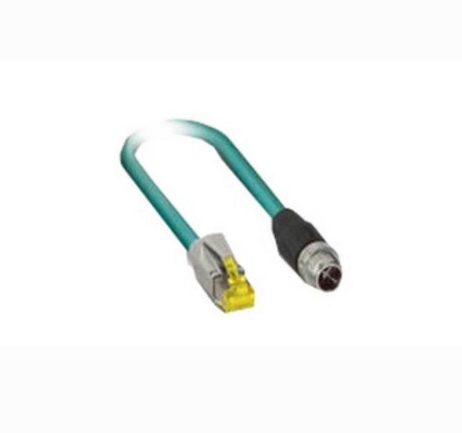 Produktbild Moxa CBL-M12XMM8PRJ45-BK-200-IP67 - M12-auf-RJ45 Cat-5E UTP Gigabit Ethernet Kabel, 8-poliger X-kodierter