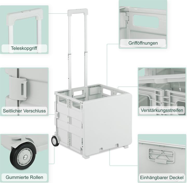 Image du produit Relaxdays Chariot-de-courses