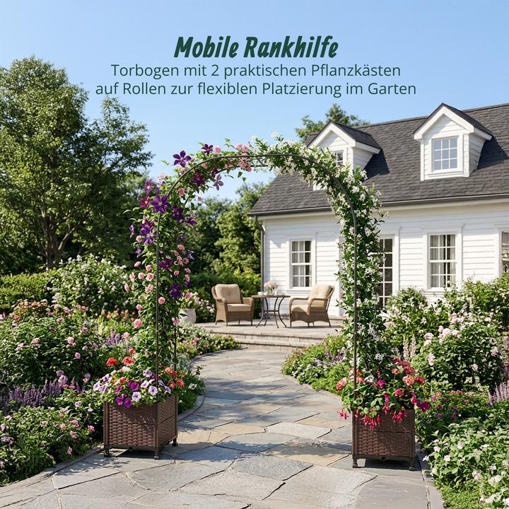 Produktbild Relaxdays Rosenbogen (40 cm, 282 cm)