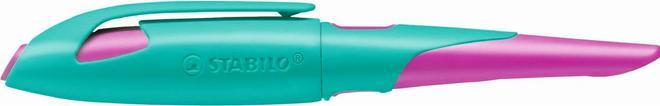 Produktbild STABILO Füllhalter EASYbirdy R, Rechtshänder,türkis/neonpink Federbreite: A, ergonomischer Schulfüller, rut (Blau, Pink, 1 x)