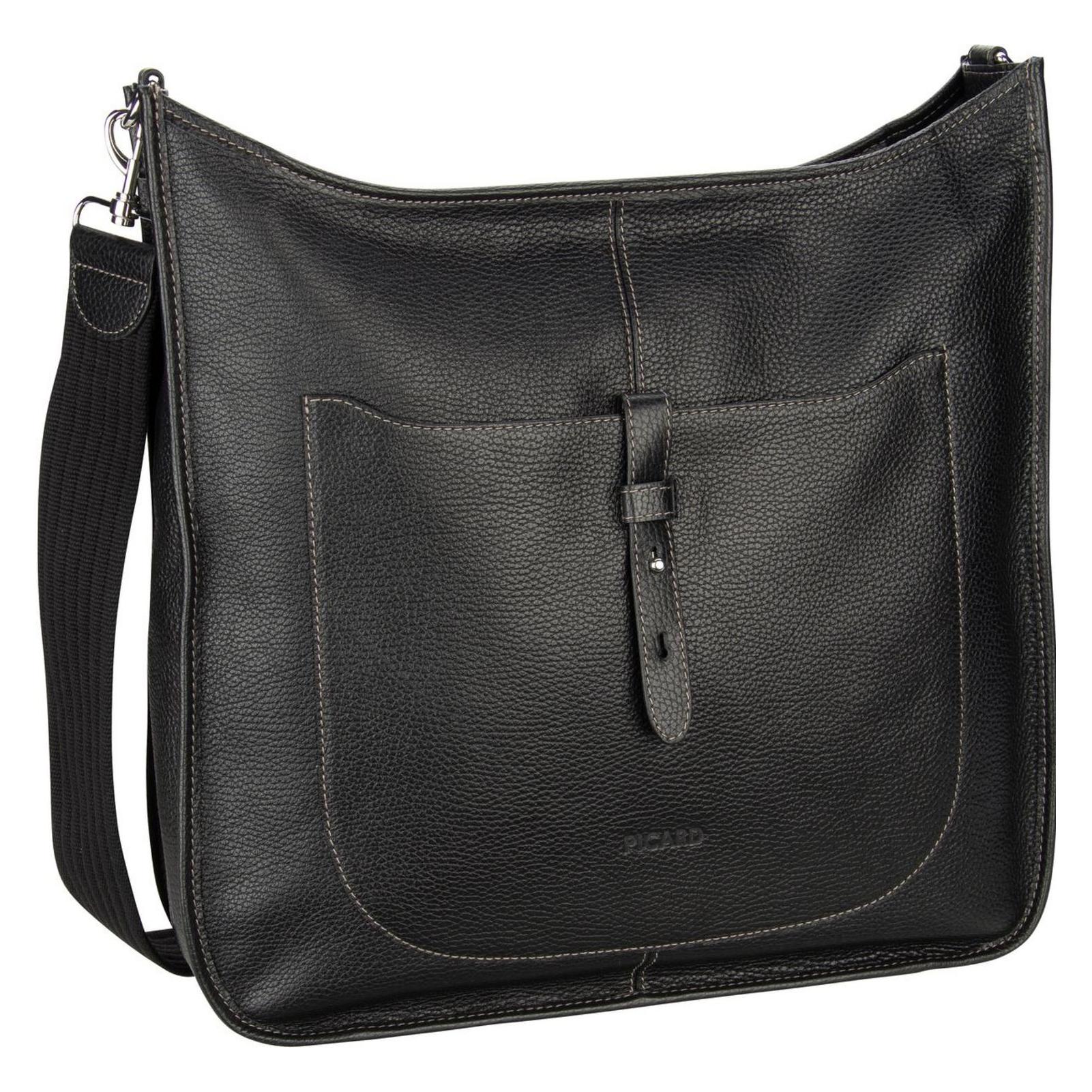 Picard, Damen, Handtasche, Umhängetasche Kronberg 5518, Schwarz
