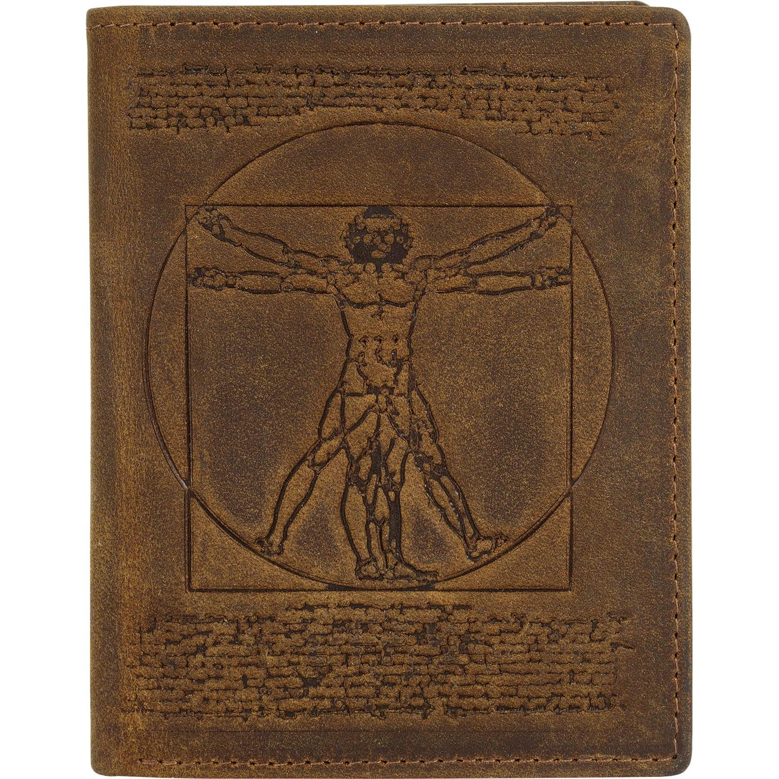 LandLeder, Portemonnaie, Geldbörse, Braun